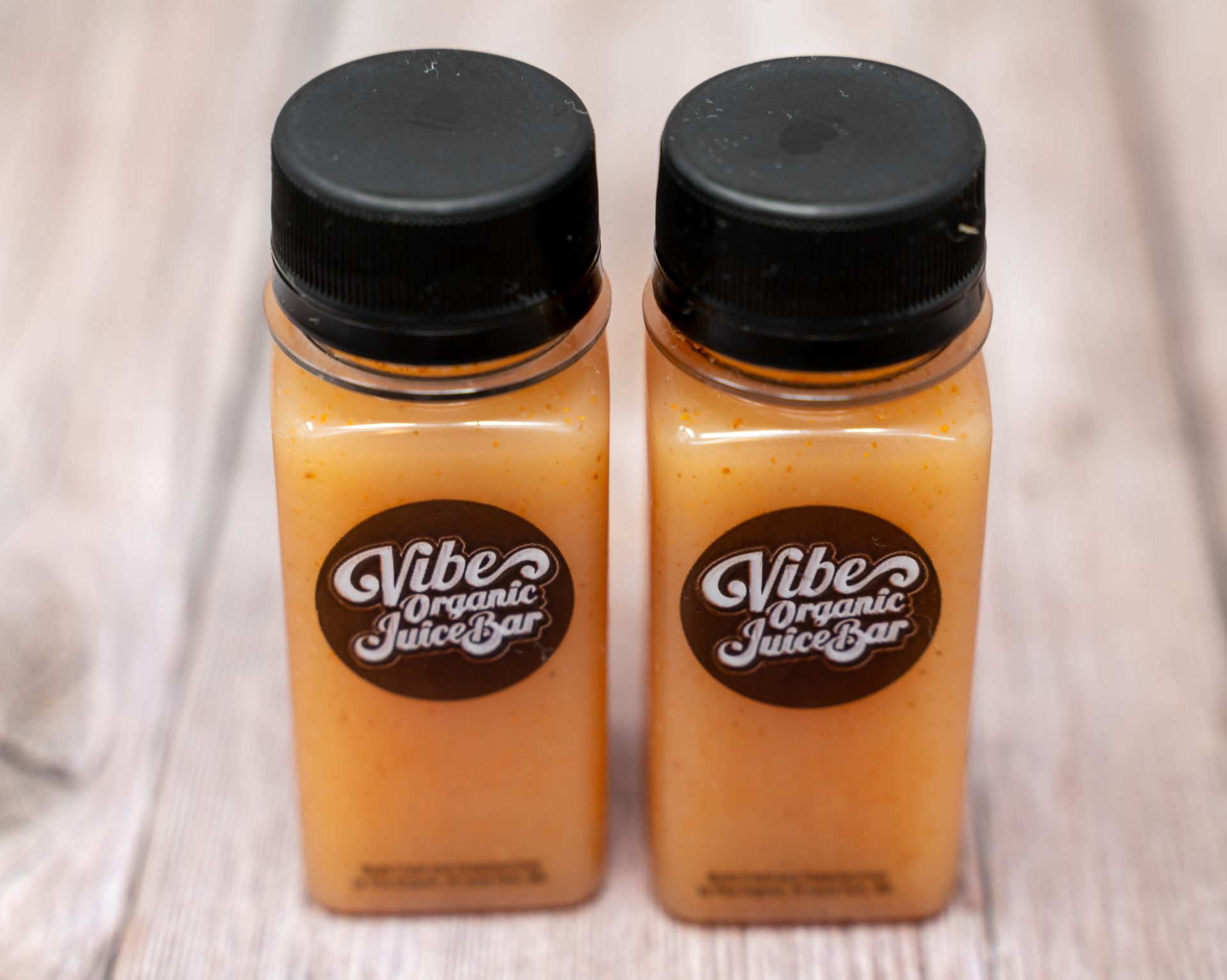 Cold-pressed juices made daily on site