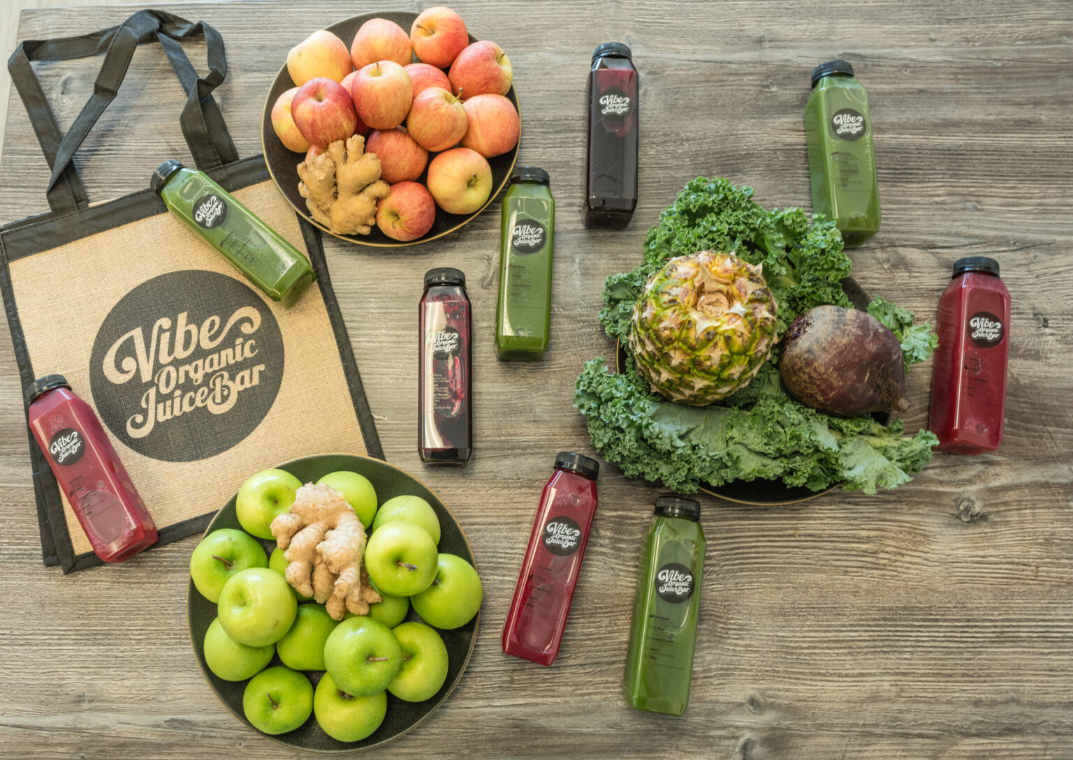 Menu Vibe Organic Juice bar